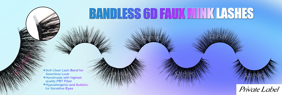 Bandless 6D Faux Mink Lashes