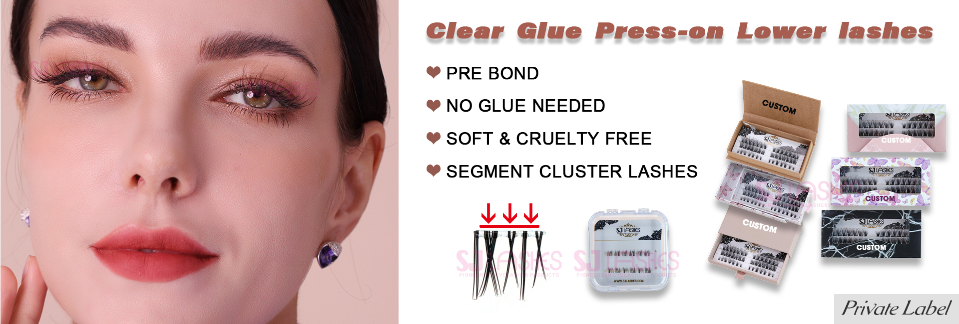 Clear Glue Press-on Lower Lashes