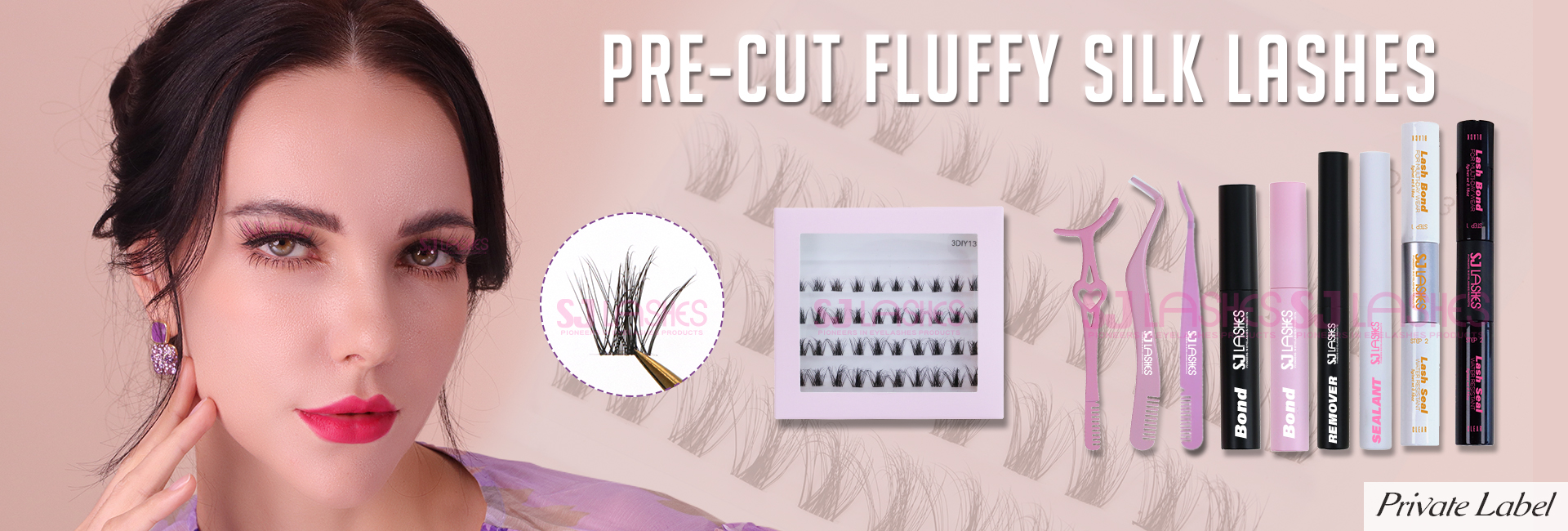 Pre-Cut Fluffy Silk Lashes