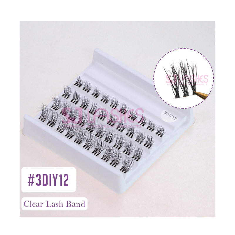 Pre-Cut Fluffy Silk Lashes #3DIY12