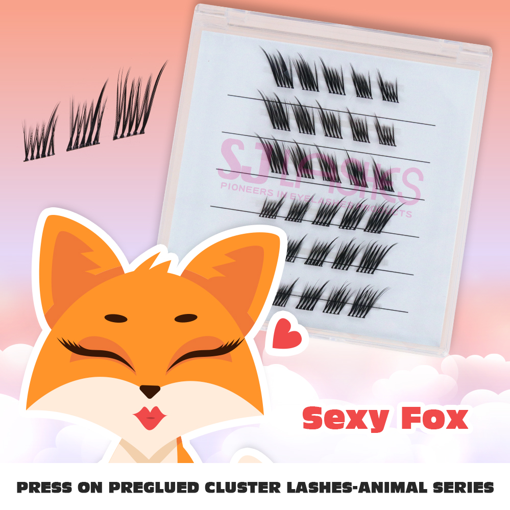 Foxy Eye Look Pre-Glued Cluster Eyelashes