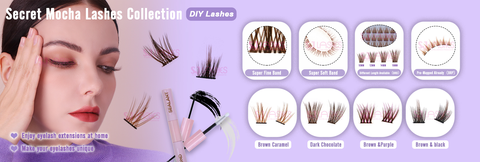 Take your lash game to the next level with Secret Mocha – the perfect addition to any makeup look